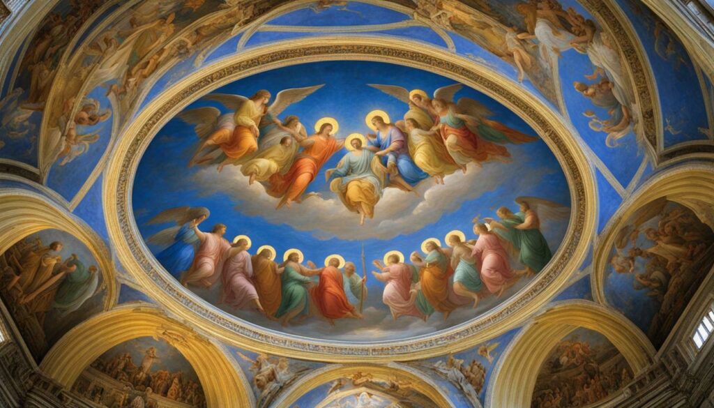 Erzengel in der Kuppel des Baptisterium San Giovanni in Florenz